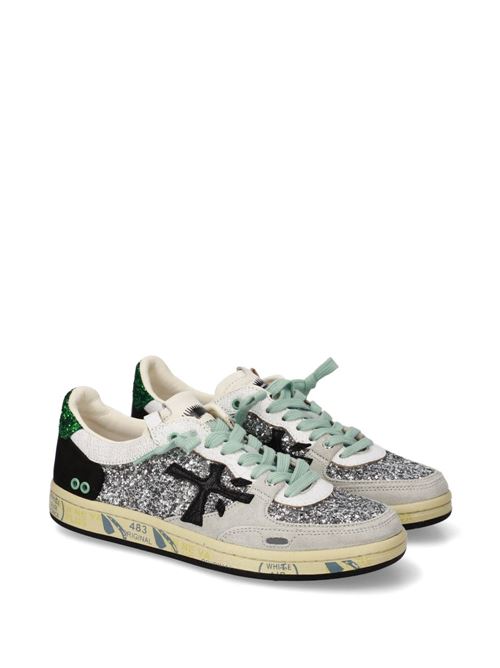 Scarpa donna Premiata basket glitter argento PREMIATA Prime | BSKT_CLAY_D8165